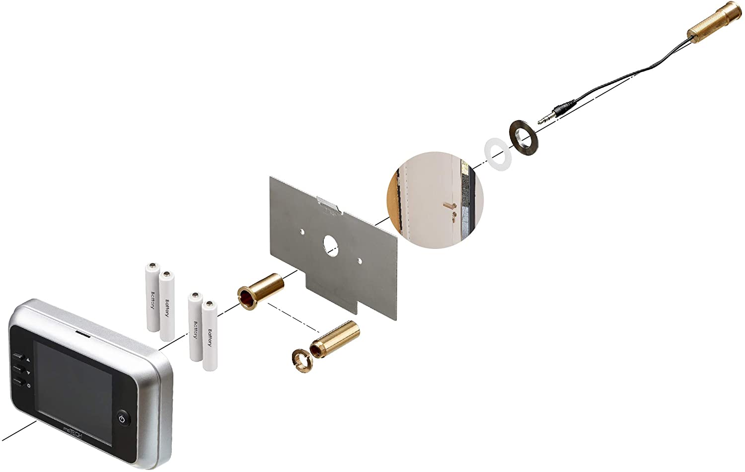 Mejores mirillas digitales - montaje prstech Doorcam DC1