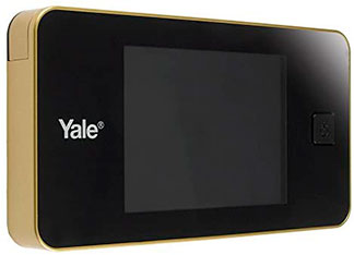 Écran LCD Yale noir et or éteint