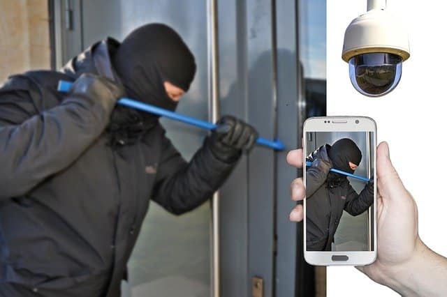 sistema de seguridad capta a un ladron