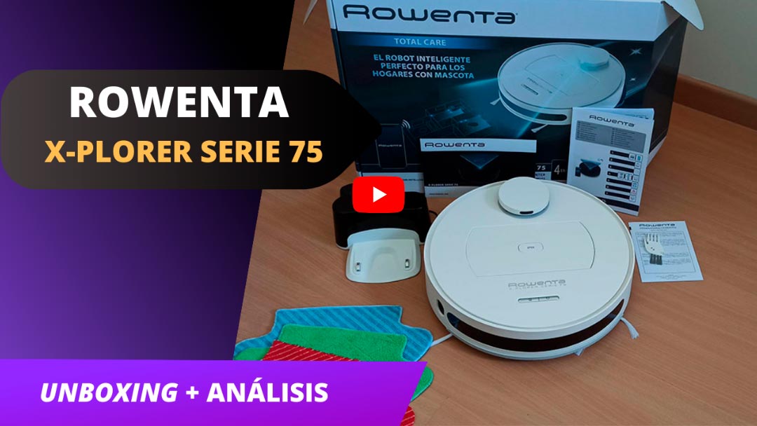 Carátula video robot aspirador Rowenta X-Plorer Serie 75