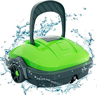 Robot nettoyeur de piscine vert Wybot